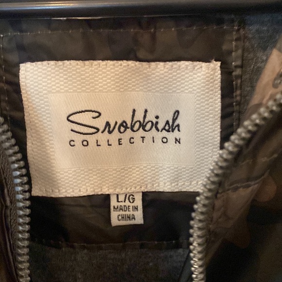 Snobbish Collection camo hooded rain coat size large - Picture 2 of 4